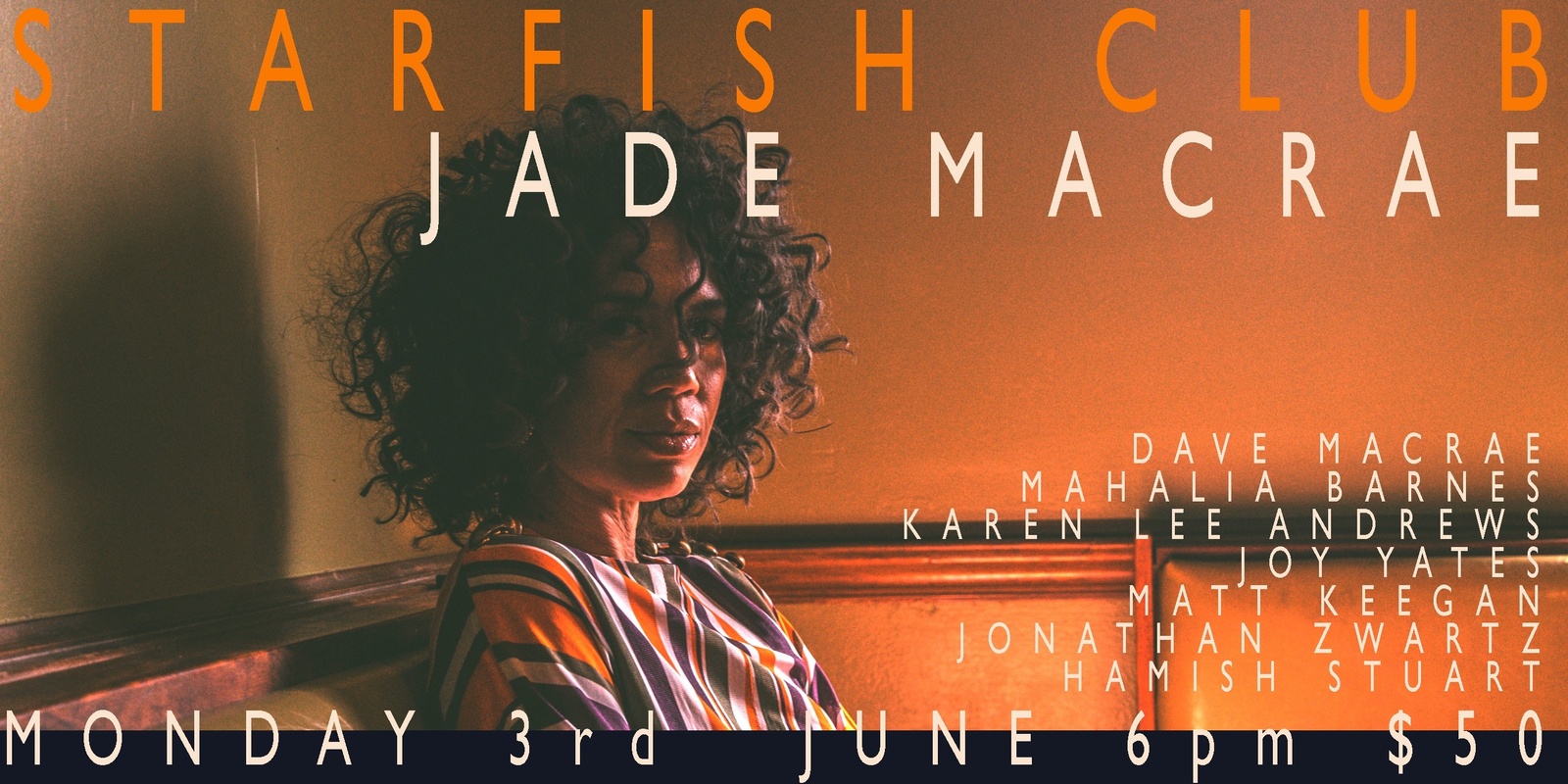 Banner image for Starfish Jade MacRae 3 June 2024