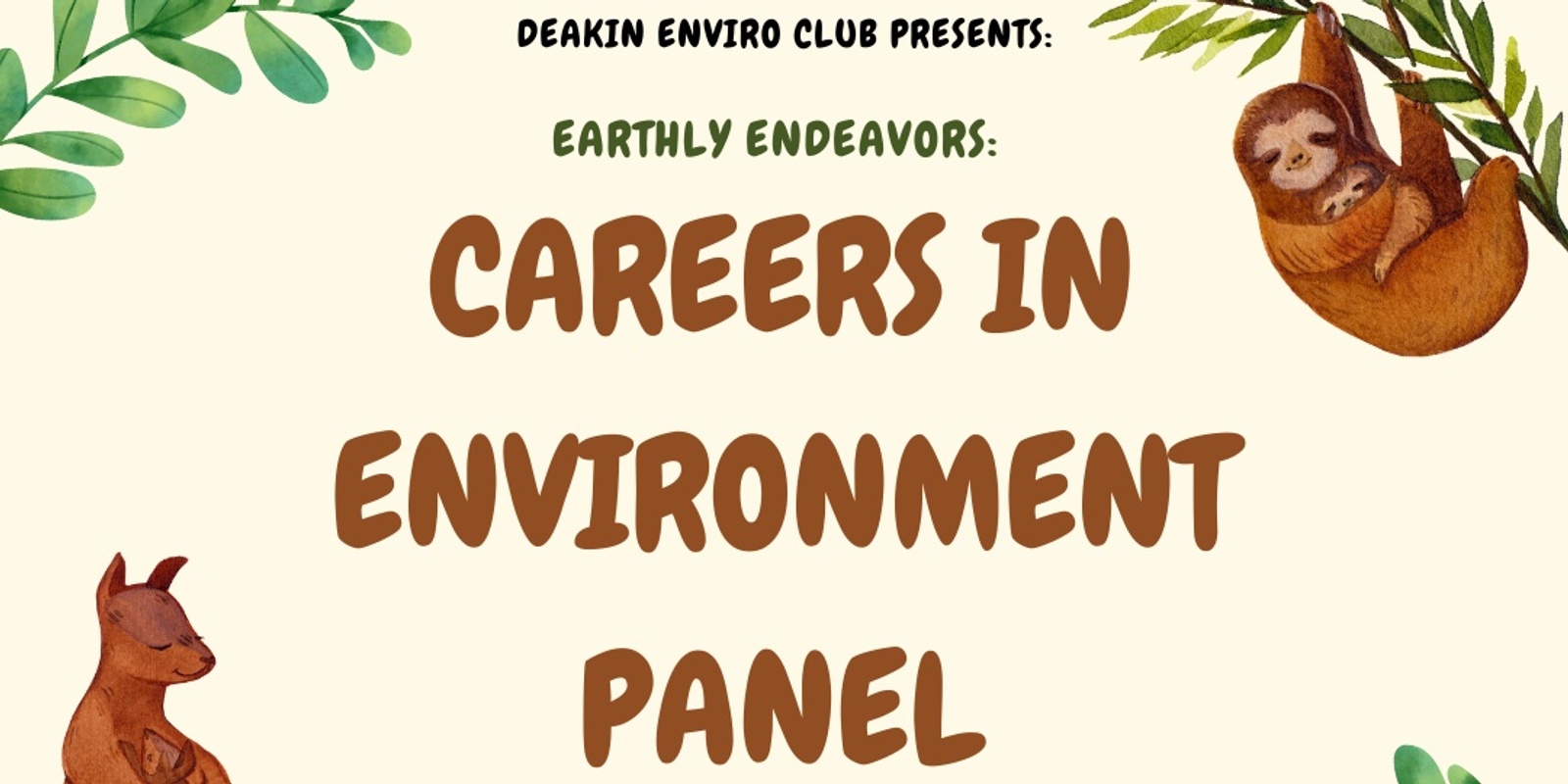 Banner image for Earthly Endeavours: Careers in Environment Panel