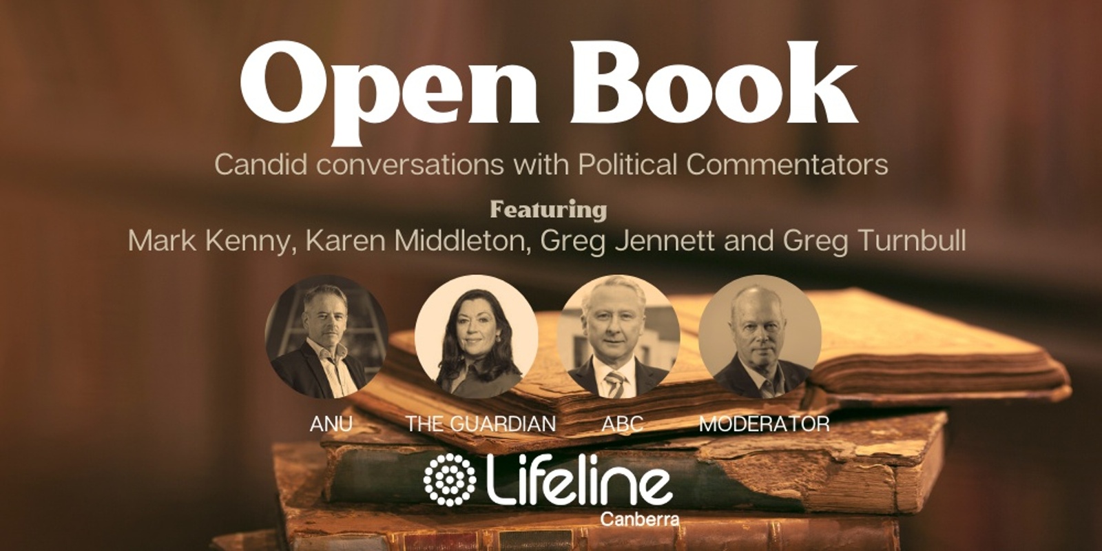 Banner image for Open Book - Candid Conversations with Political Commentators 