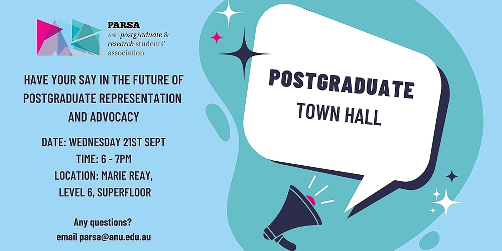 Banner image for Postgraduate Town Hall 