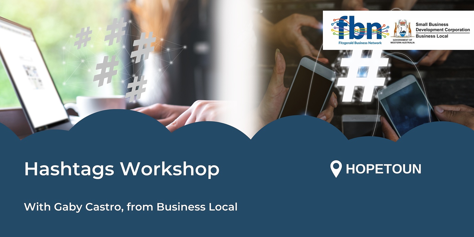 Banner image for HOPETOUN Business Local: Hashtags Workshop