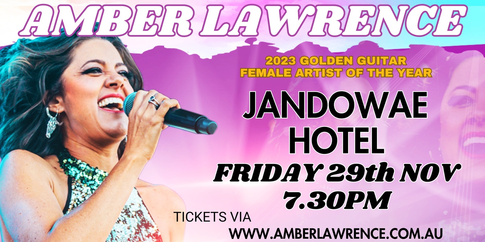 Banner image for Amber Lawrence - Jandowae Hotel - Live A Country Song Tour