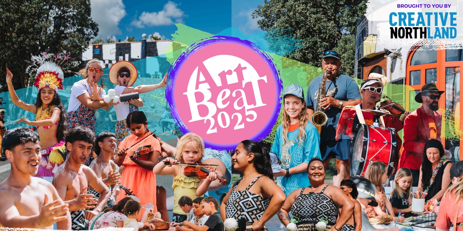 Banner image for ArtBeat 2025: Weaving Communities. A month long celebration of Arts, Culture & Heritage in Whangārei District