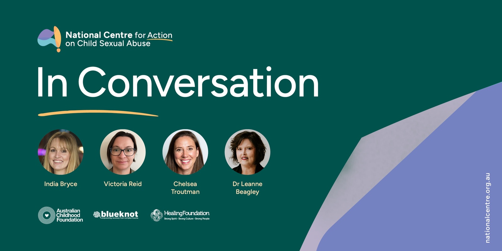 Banner image for In Conversation - Exploring the experience of child sexual abuse for and with people with disability