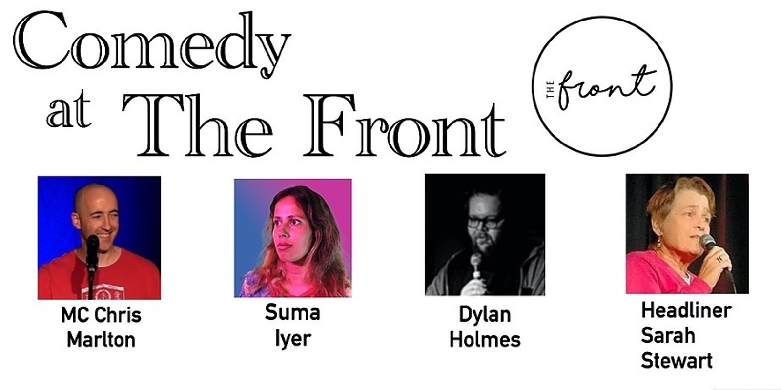 Banner image for Comedy at The Front - April: Sarah Stewart