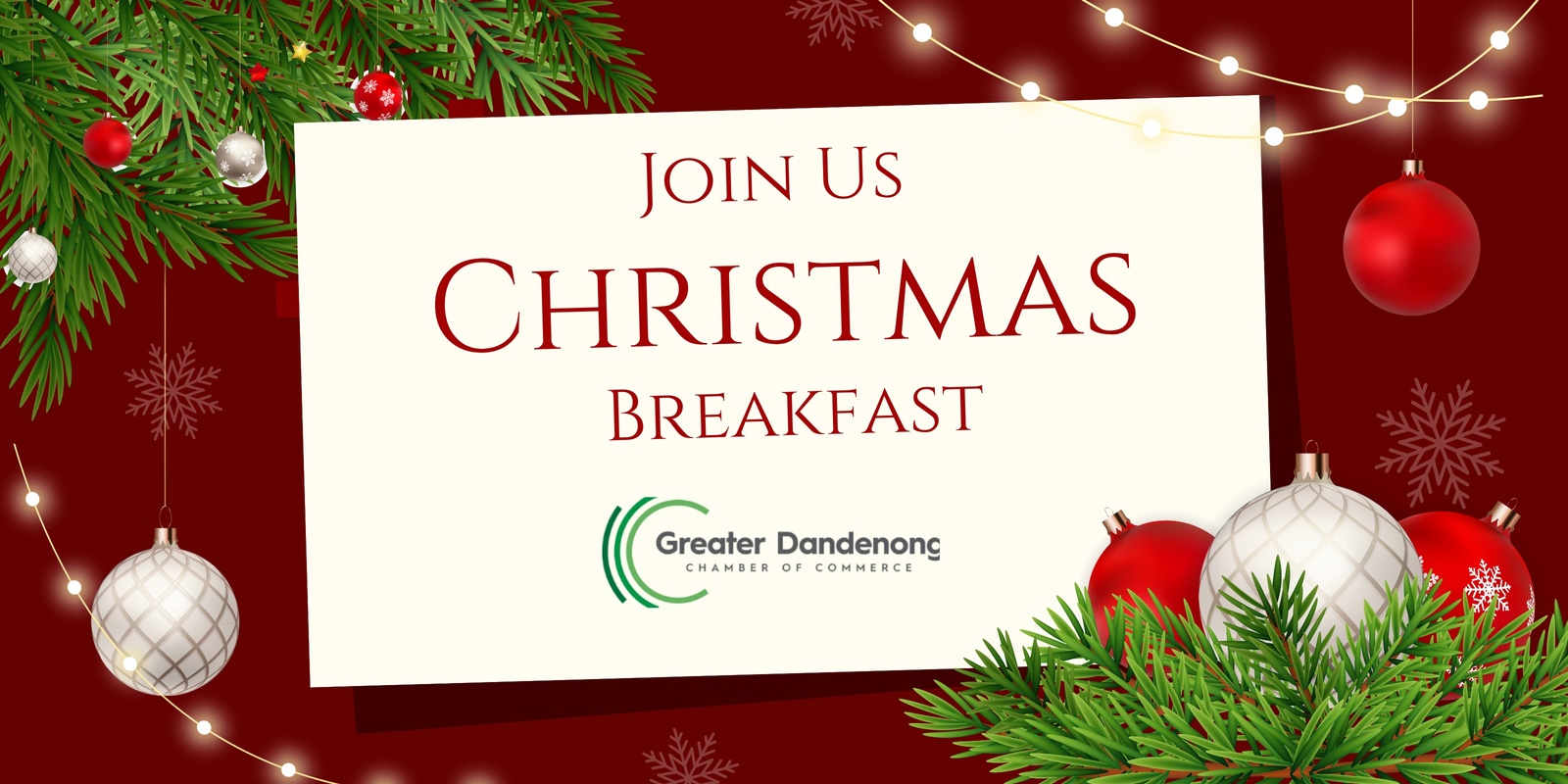 Banner image for Invitation to 2024 Christmas Breakfast