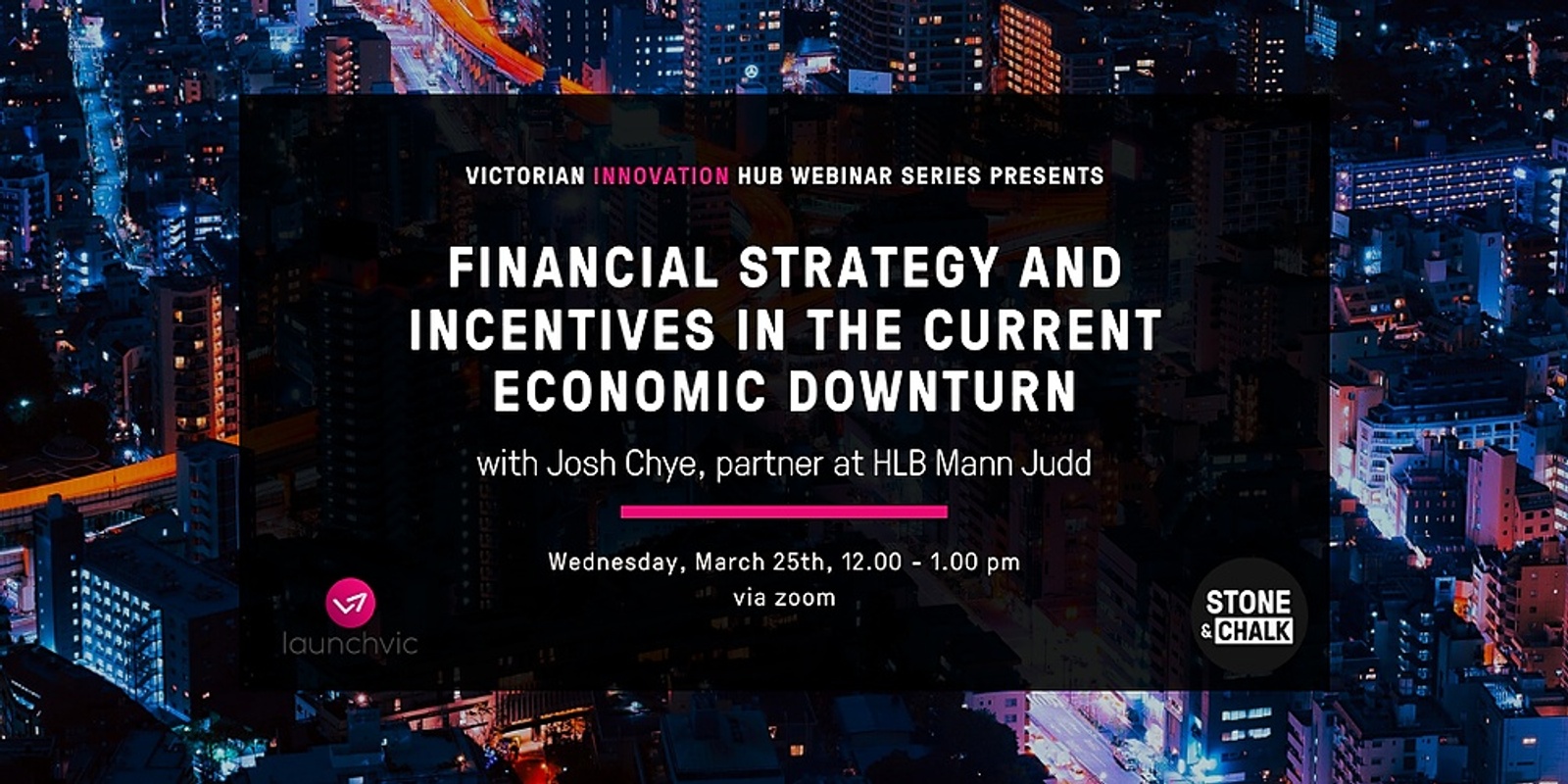 Banner image for VIH presents: Financial Stimulus, Strategies and Incentives for the Current COVID-19 Climate