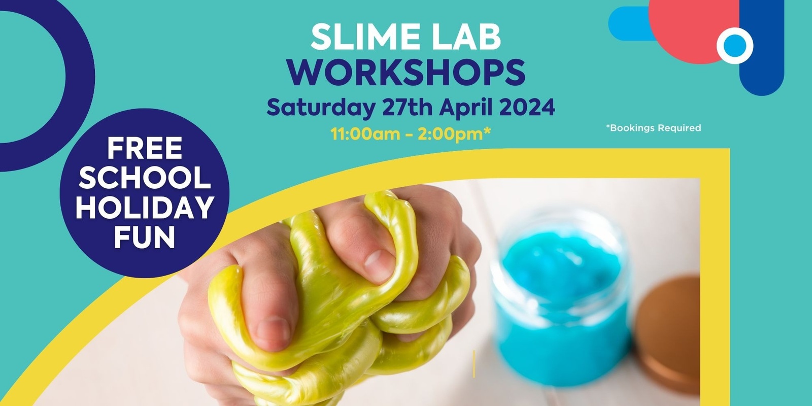 Banner image for FREE School Holiday Fun @ Meadow Mews Plaza - SLIME LAB