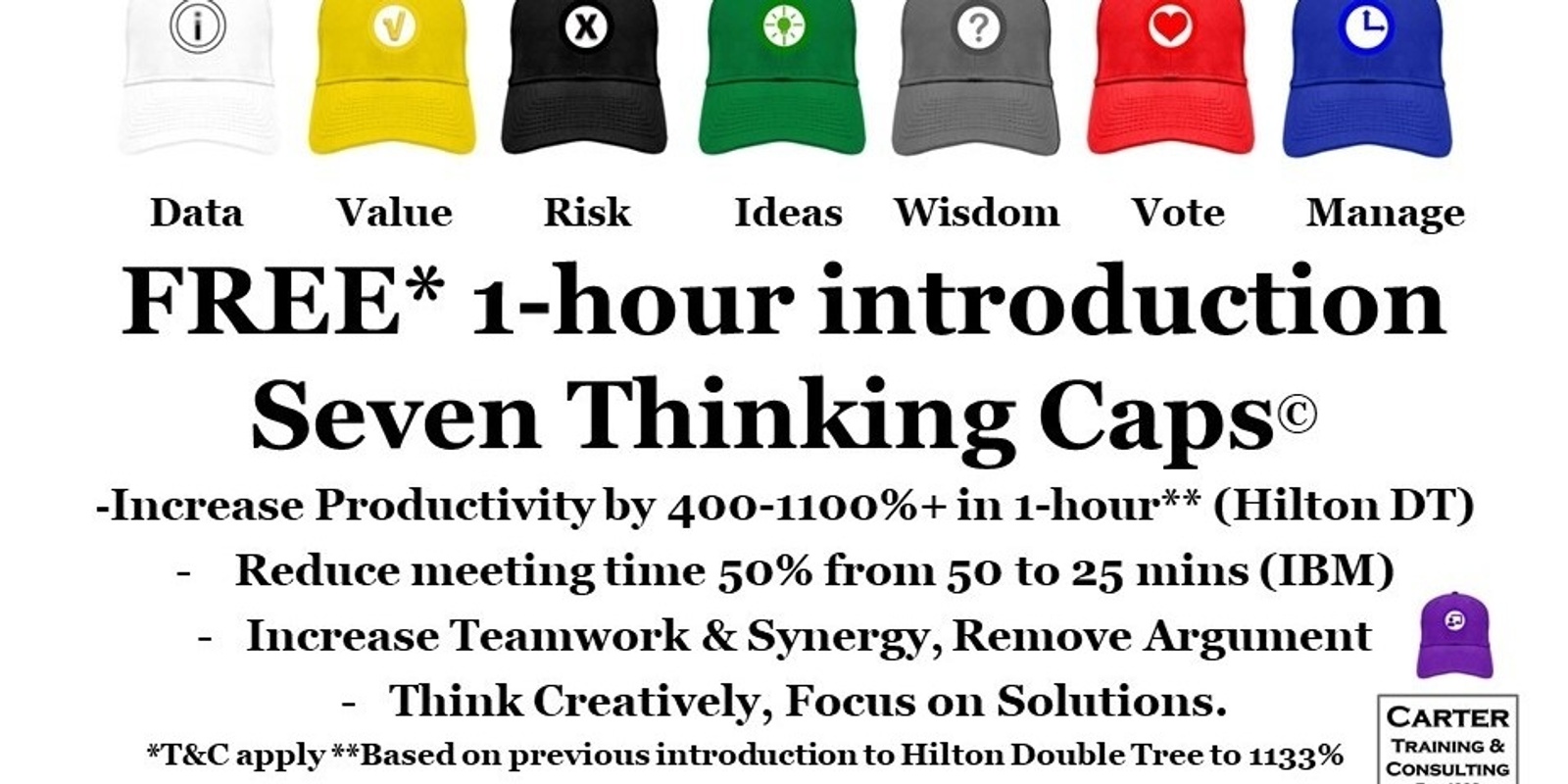 Banner image for 1 HOUR FREE INTRODUCTION to Seven Thinking Caps training