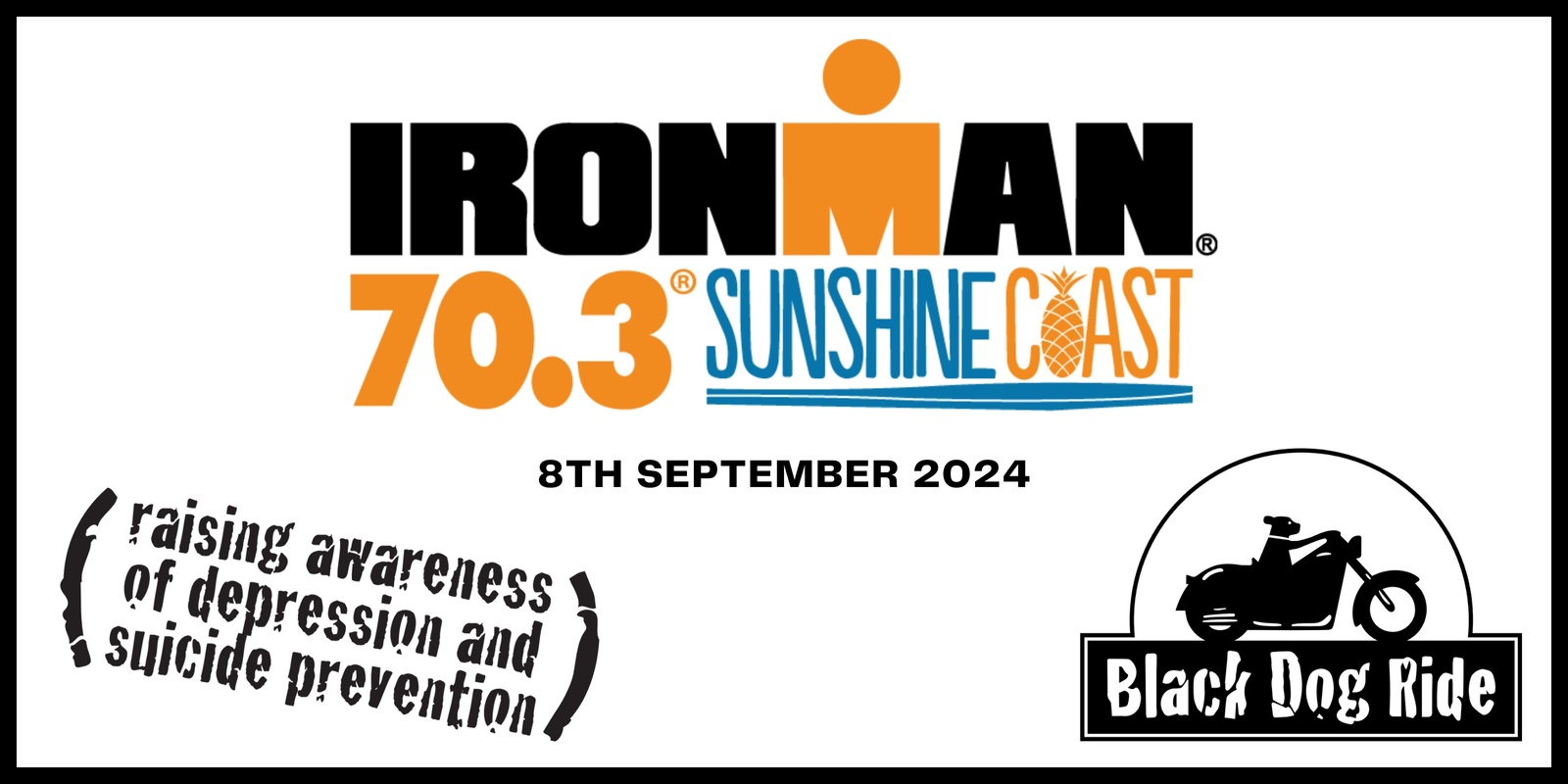 Banner image for Black Dog Ride - IRONMAN 70.3 Sunshine Coast Moto Volunteers - FREE!!