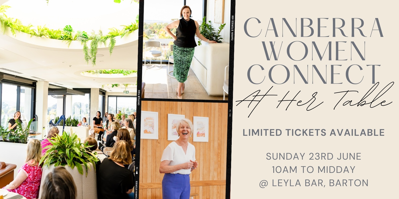 Banner image for Canberra Women Connect : At Her Table Gathering