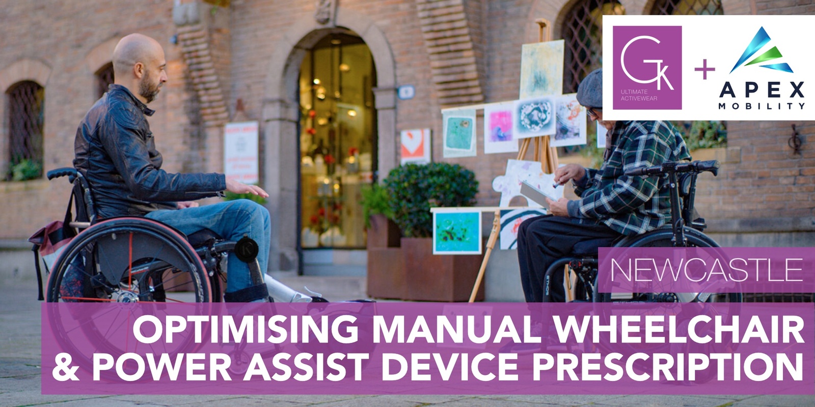 Banner image for Optimising Manual Wheelchair and Power Assist Device Prescription: Getting the Best of Both Worlds (Newcastle)