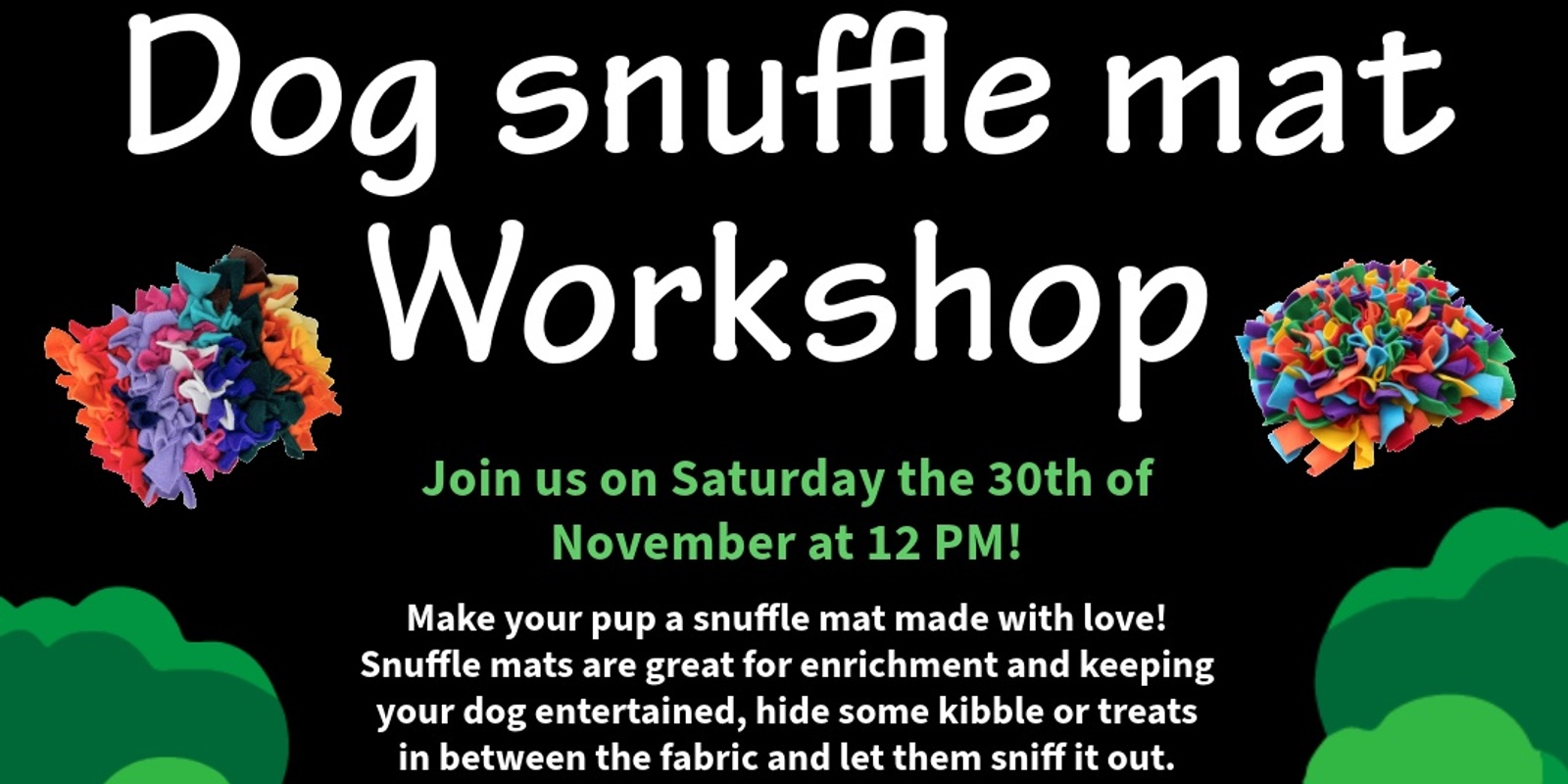 Banner image for Dog snuffle mat workshop