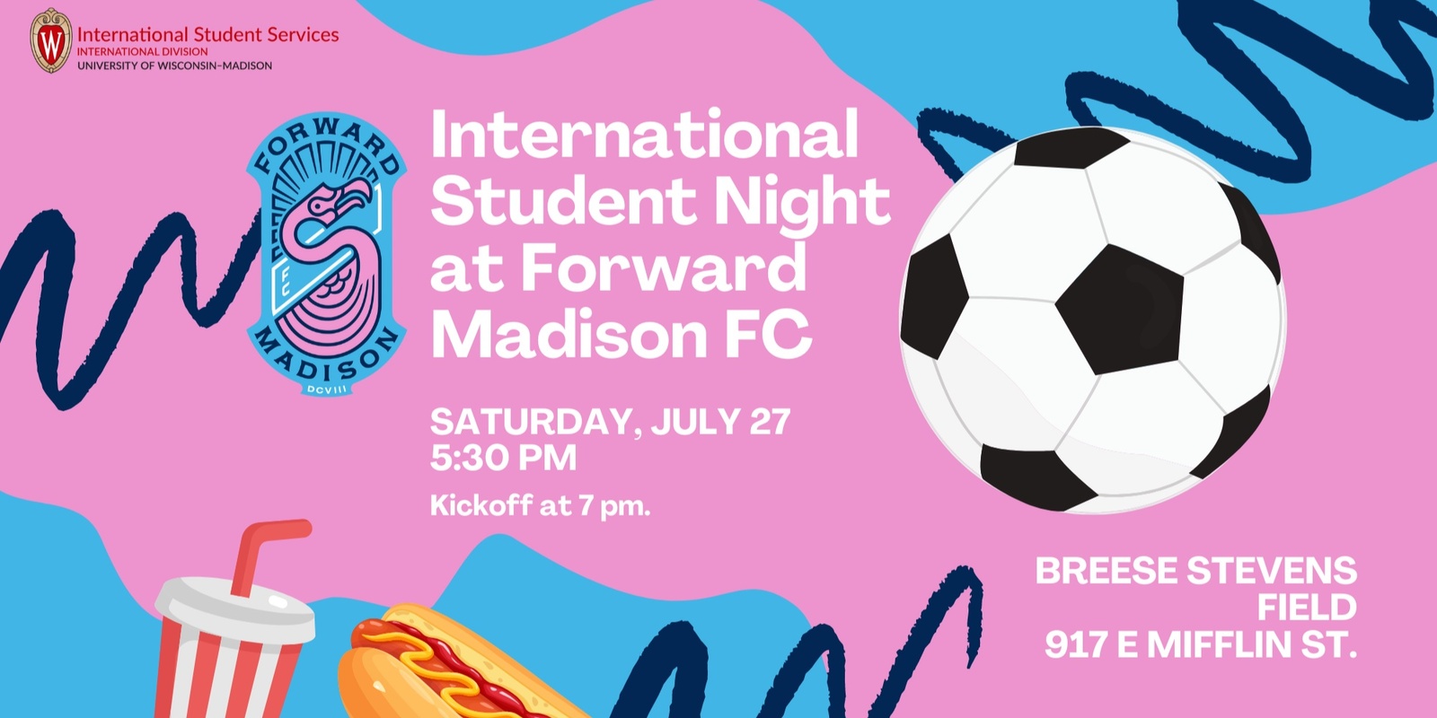 Banner image for International Student Night at Forward Madison FC