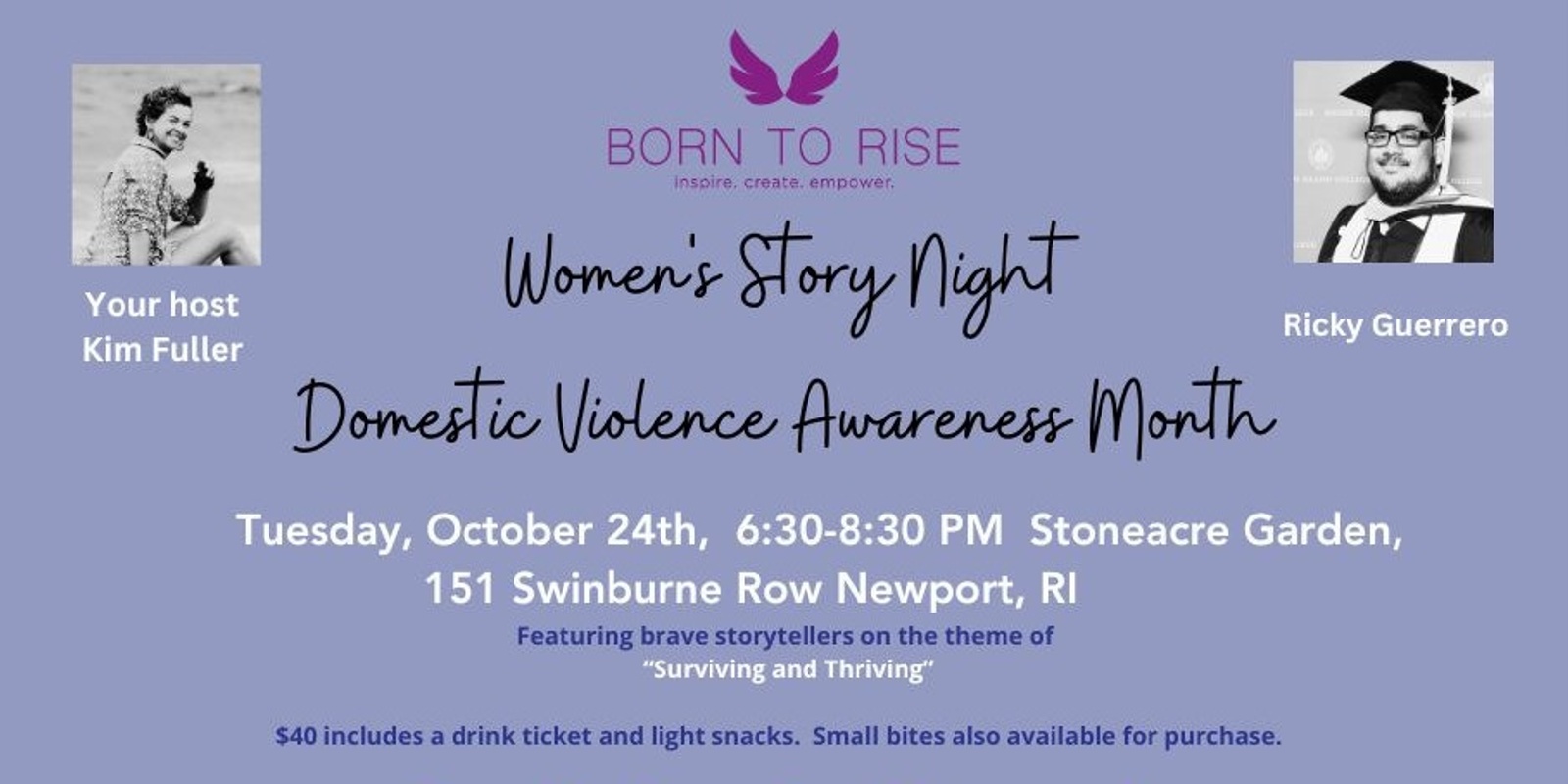 Banner image for Born to Rise™ Women's Story night - Women's Resource Center Fundraiser