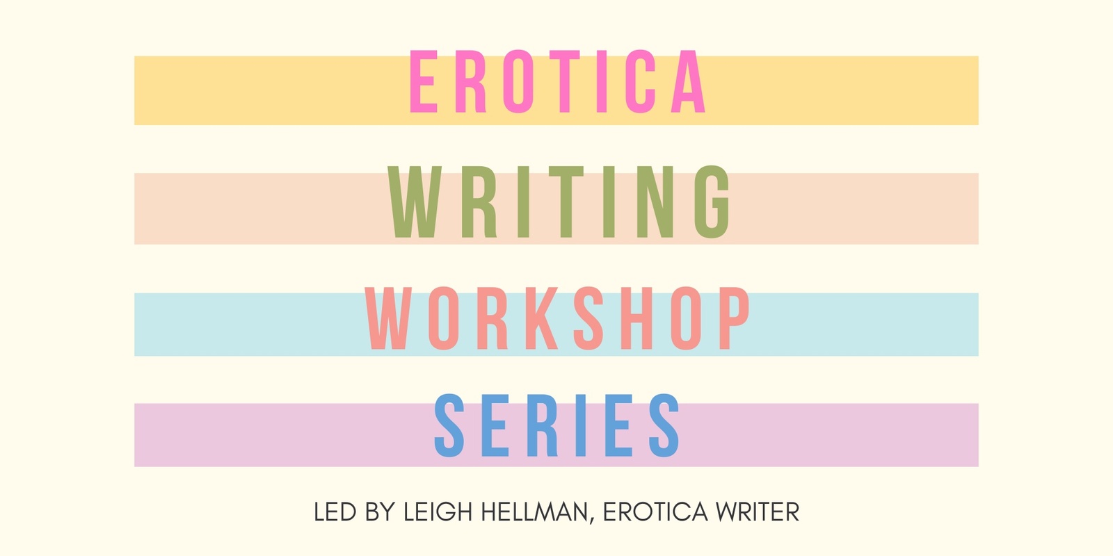 Banner image for Erotica Writing Workshop Series