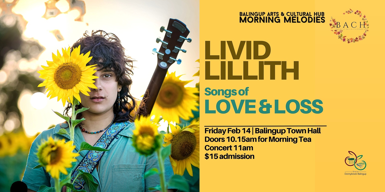 Banner image for Morning Melodies - Livid Lillith Songs of Love & Loss