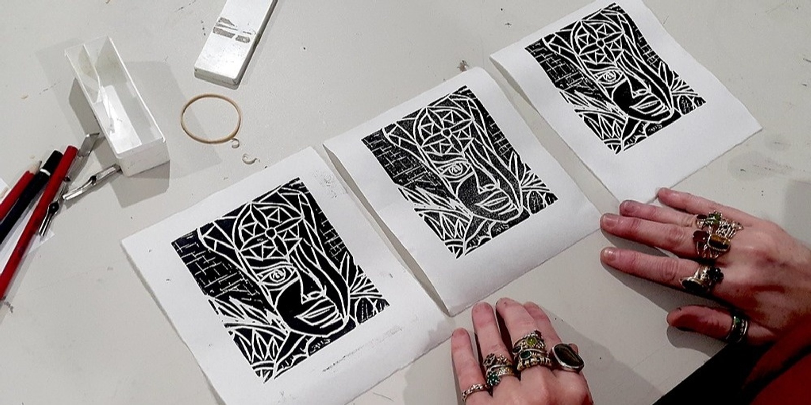 Banner image for Intro to Linocut with Emilie