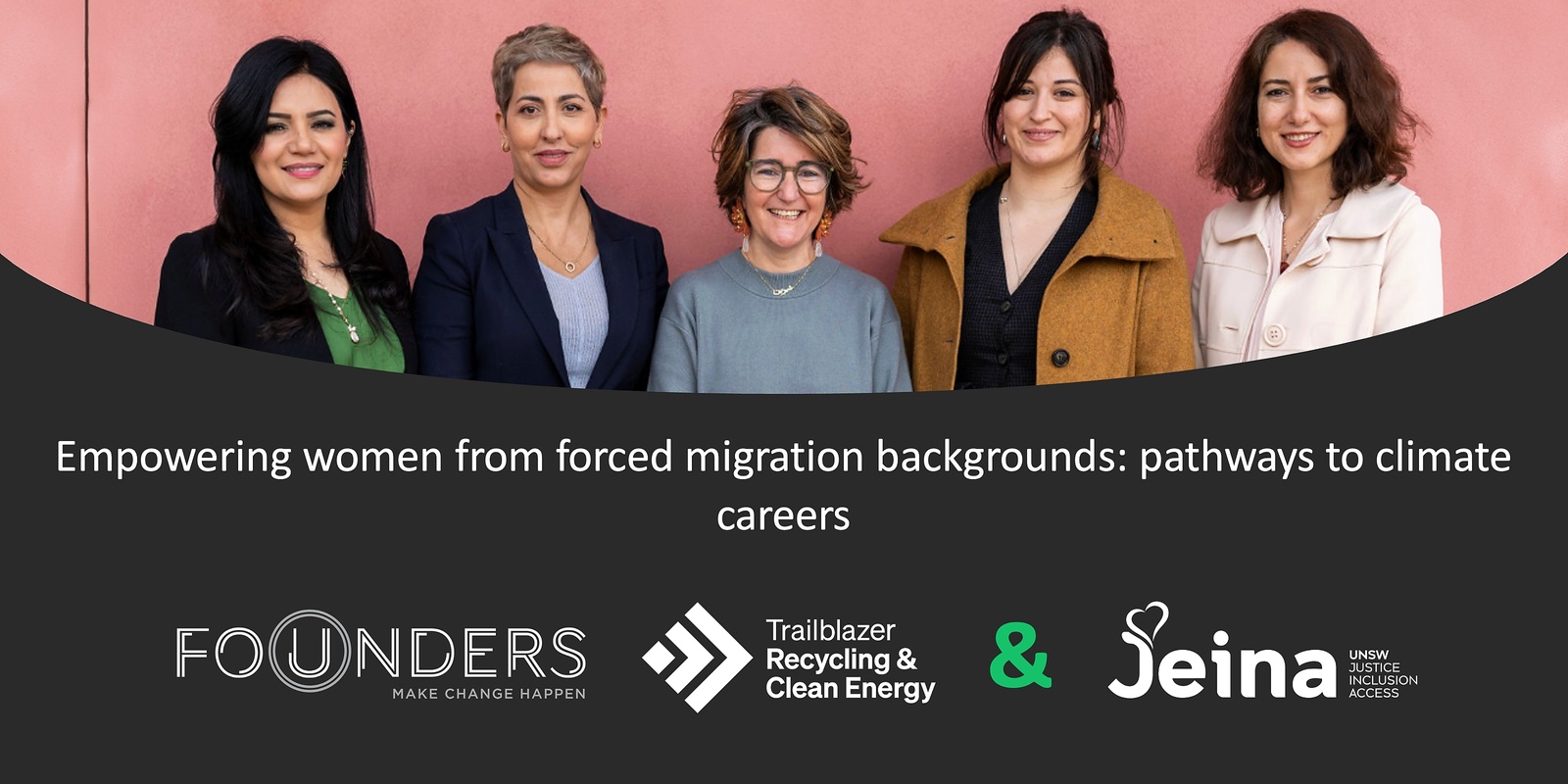 Banner image for Empowering women from forced migration backgrounds: pathways to climate careers