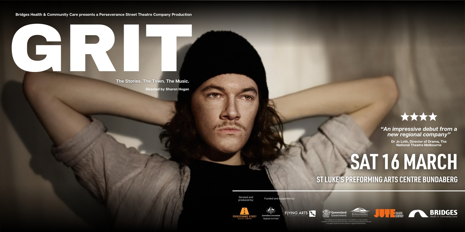Banner image for GRIT - The Stories, The Town, The Music