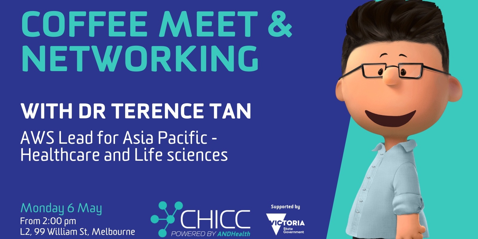 Banner image for Coffee Meet and Networking with Dr Terence Tan, AWS