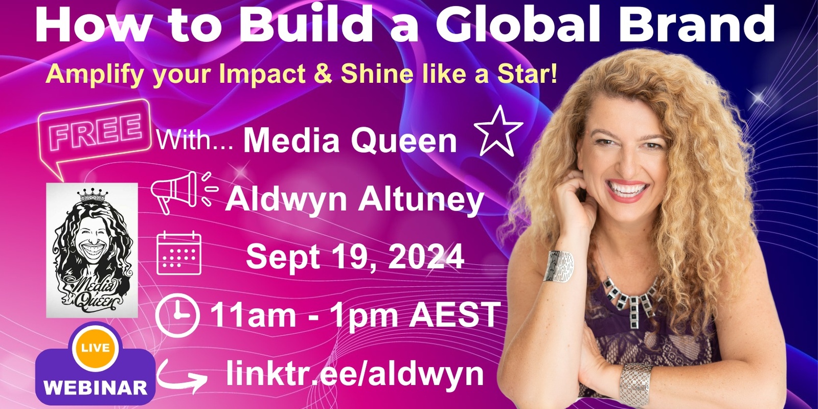 Banner image for  How to Build a Global Brand - FREE WEBINAR