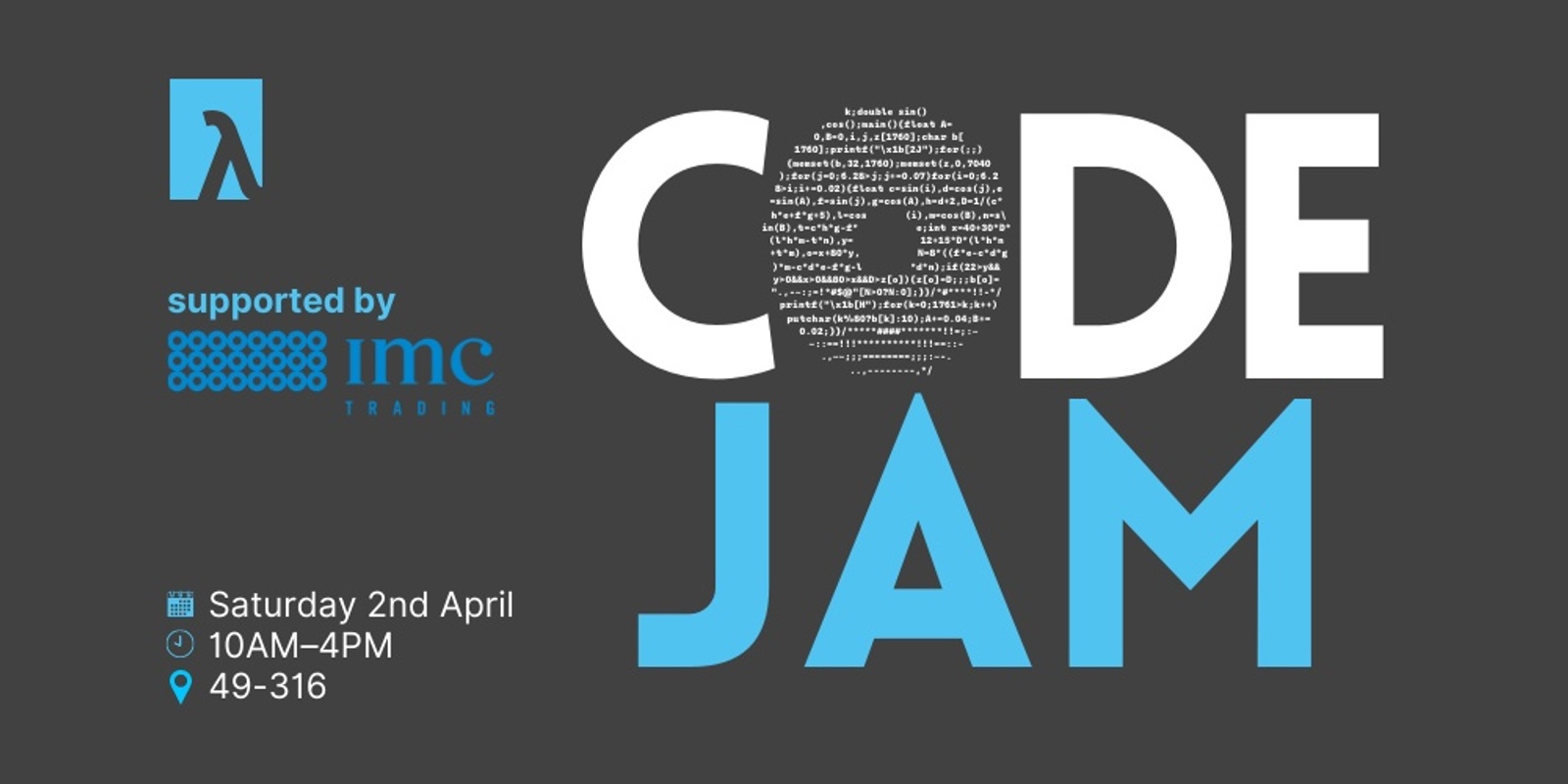 Banner image for UQCS CodeJam 2022 (Presented by IMC)