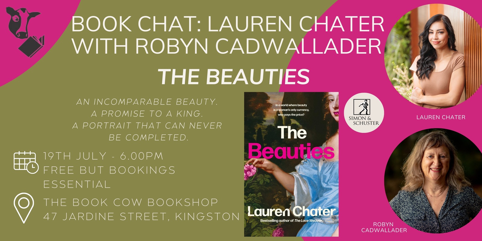 Banner image for Book Chat - The Beauties with Lauren Chater in conversation with Robyn Cadwalleder