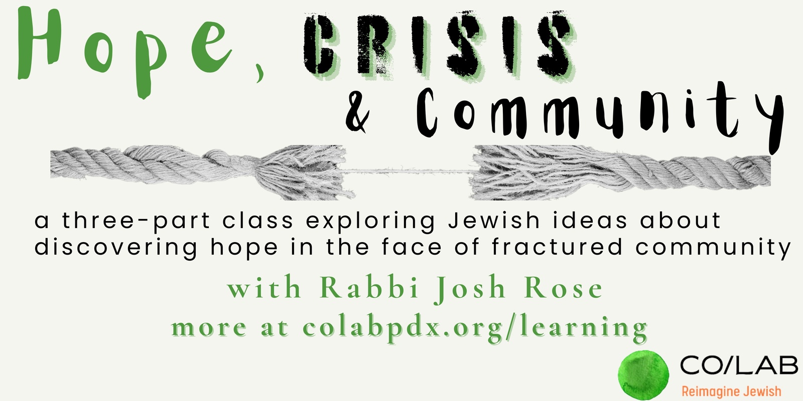 Banner image for Learning/Lab: Hope, Crisis and Community