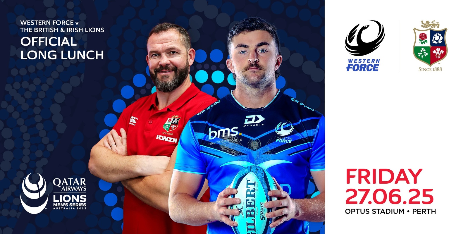 Banner image for Force vs Lions Official Long Lunch