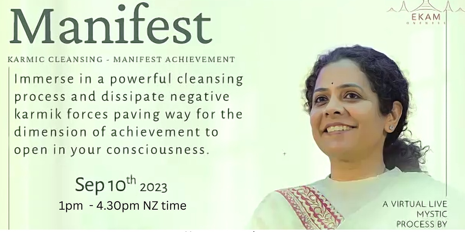 Banner image for Manifest Karmic Cleansing, Manifest Achievement - New Zealand