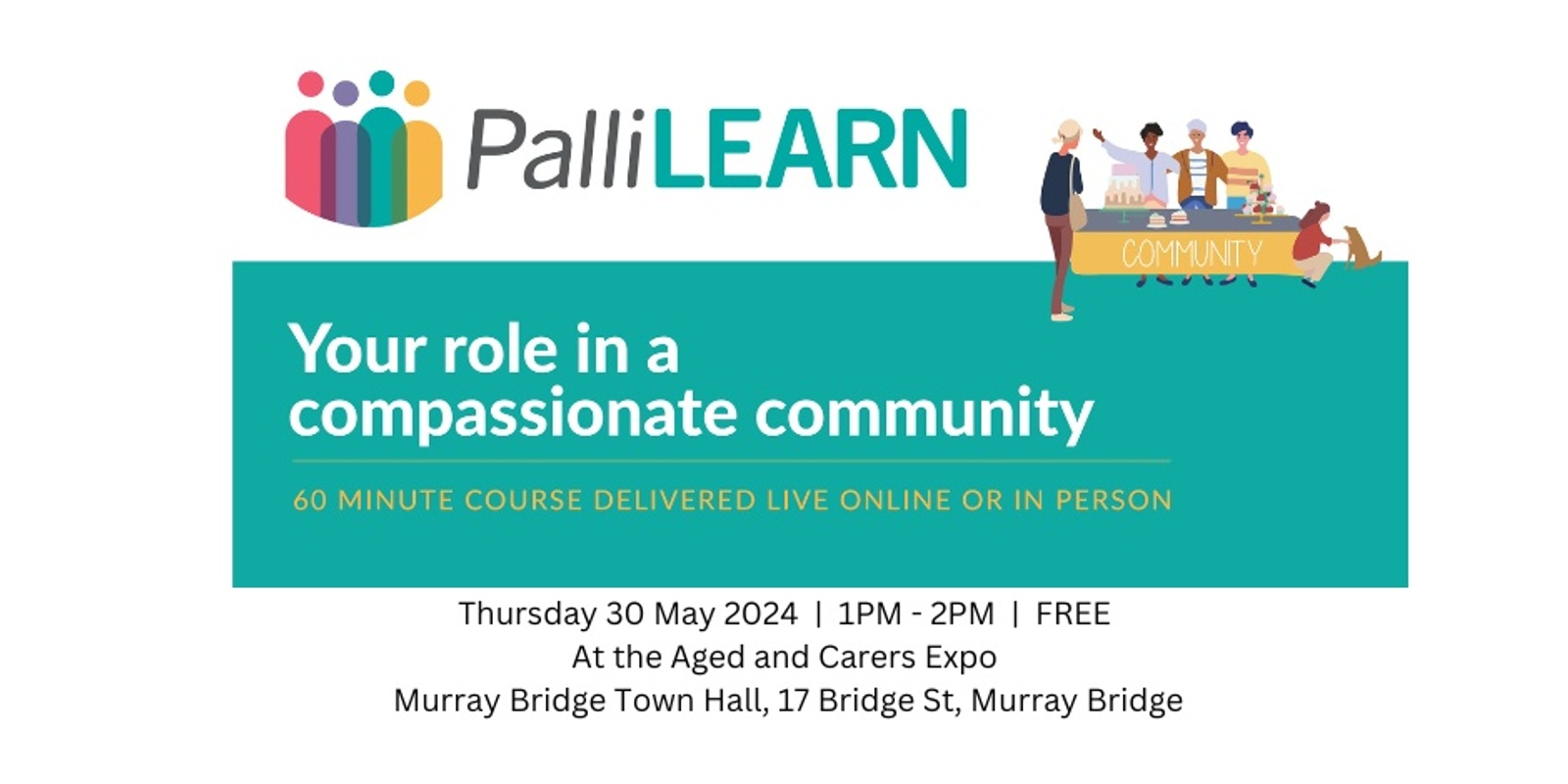 Banner image for PalliLEARN Murray Bridge - Your role in a compassionate community