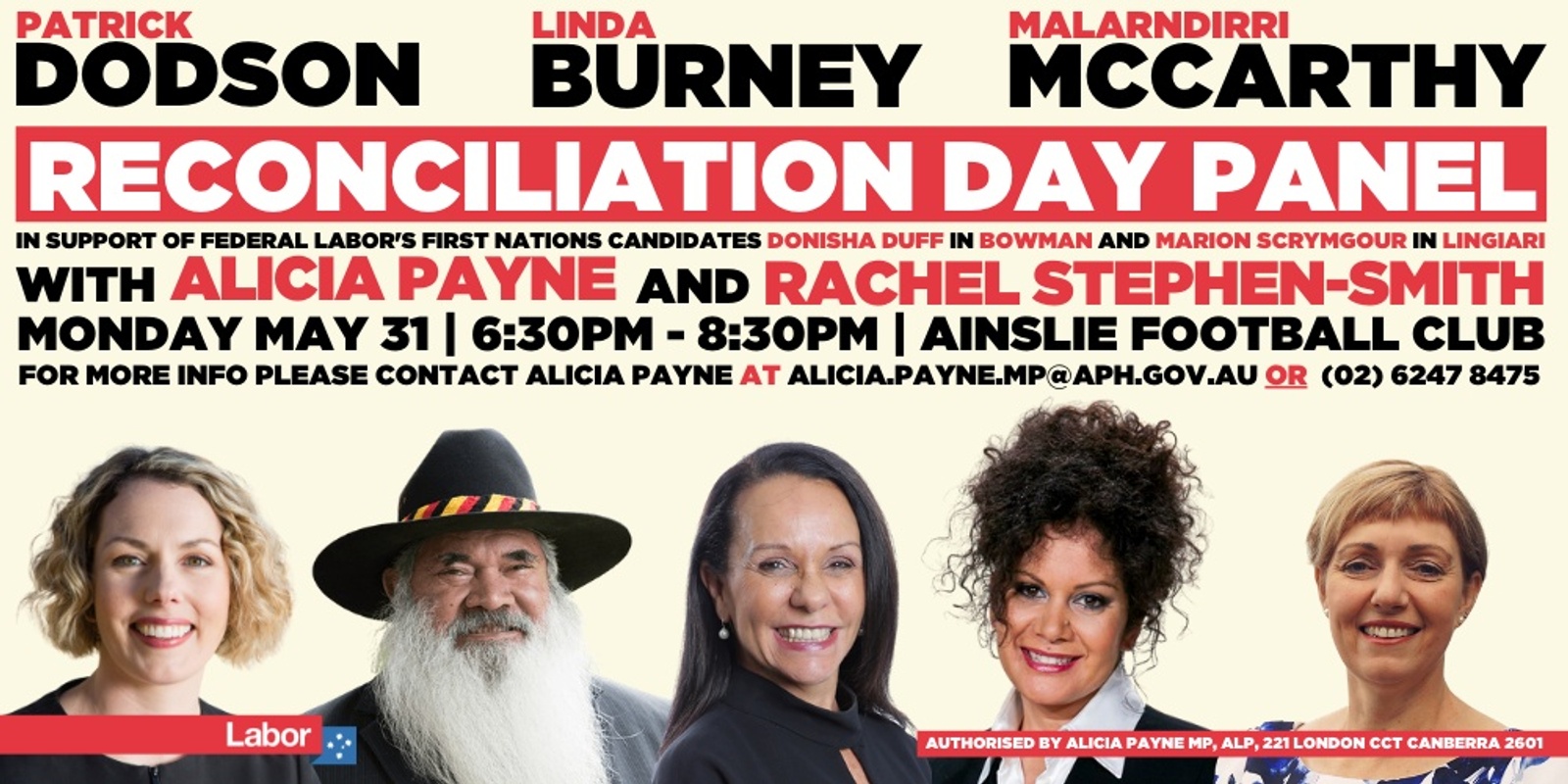 Banner image for Reconciliation Day Panel with Patrick Dodson, Linda Burney and Malarndirri McCarthy