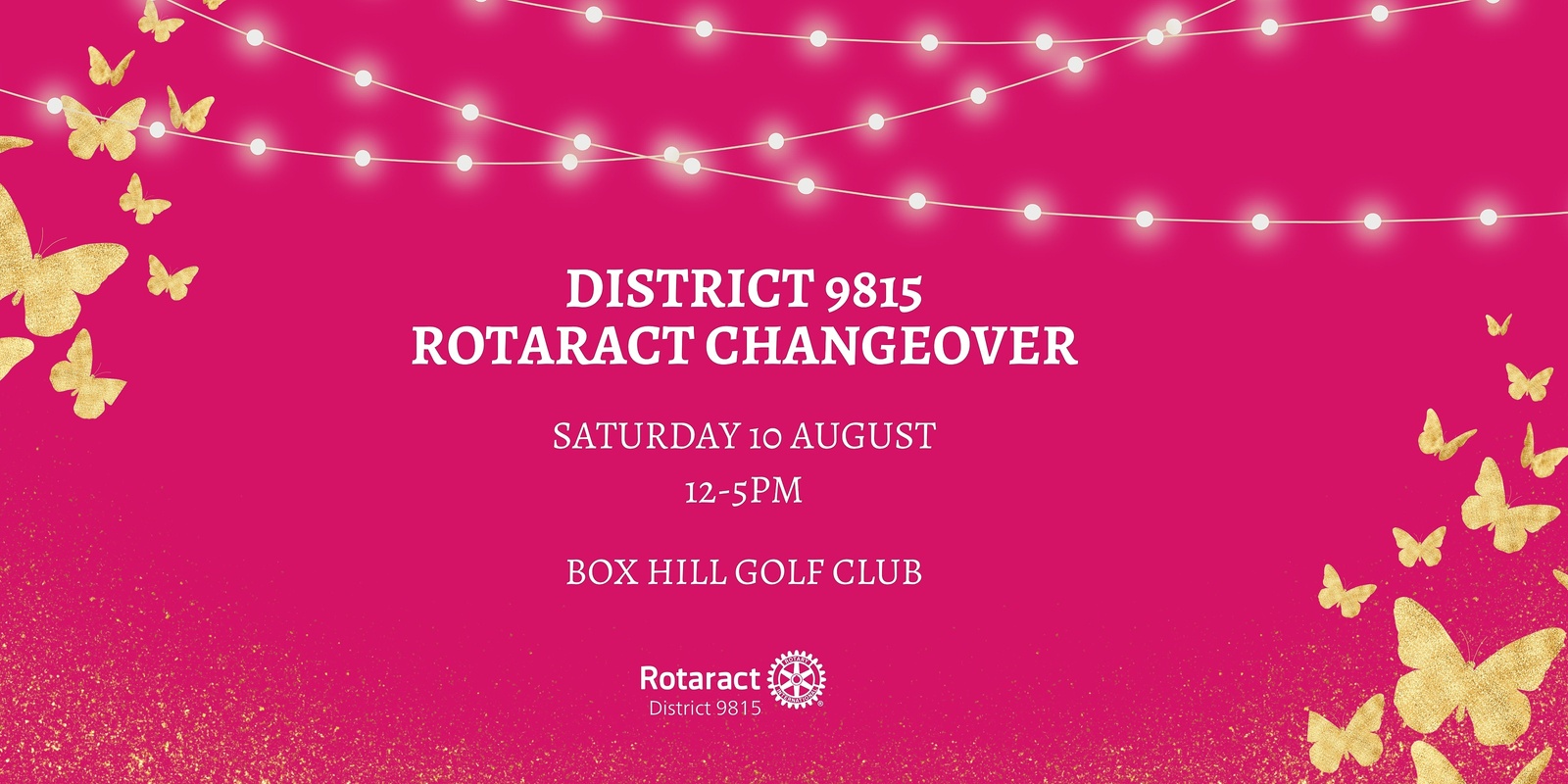 Banner image for Rotaract 9815 Changeover 2024