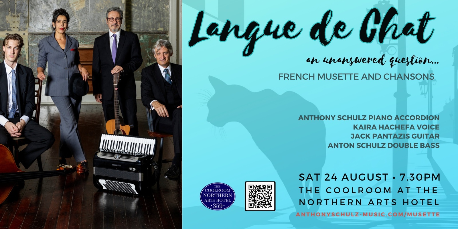 Banner image for Langue De Chat  -  French Musette Quartet