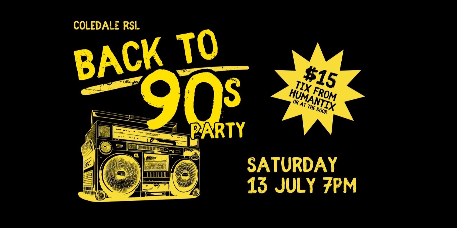 Banner image for Back to the 90’s Party
