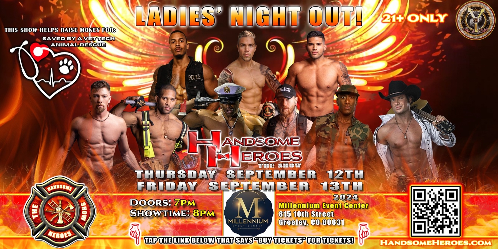 Banner image for Greeley, CO - Handsome Heroes The Show: The Best Ladies' Night of All Time!