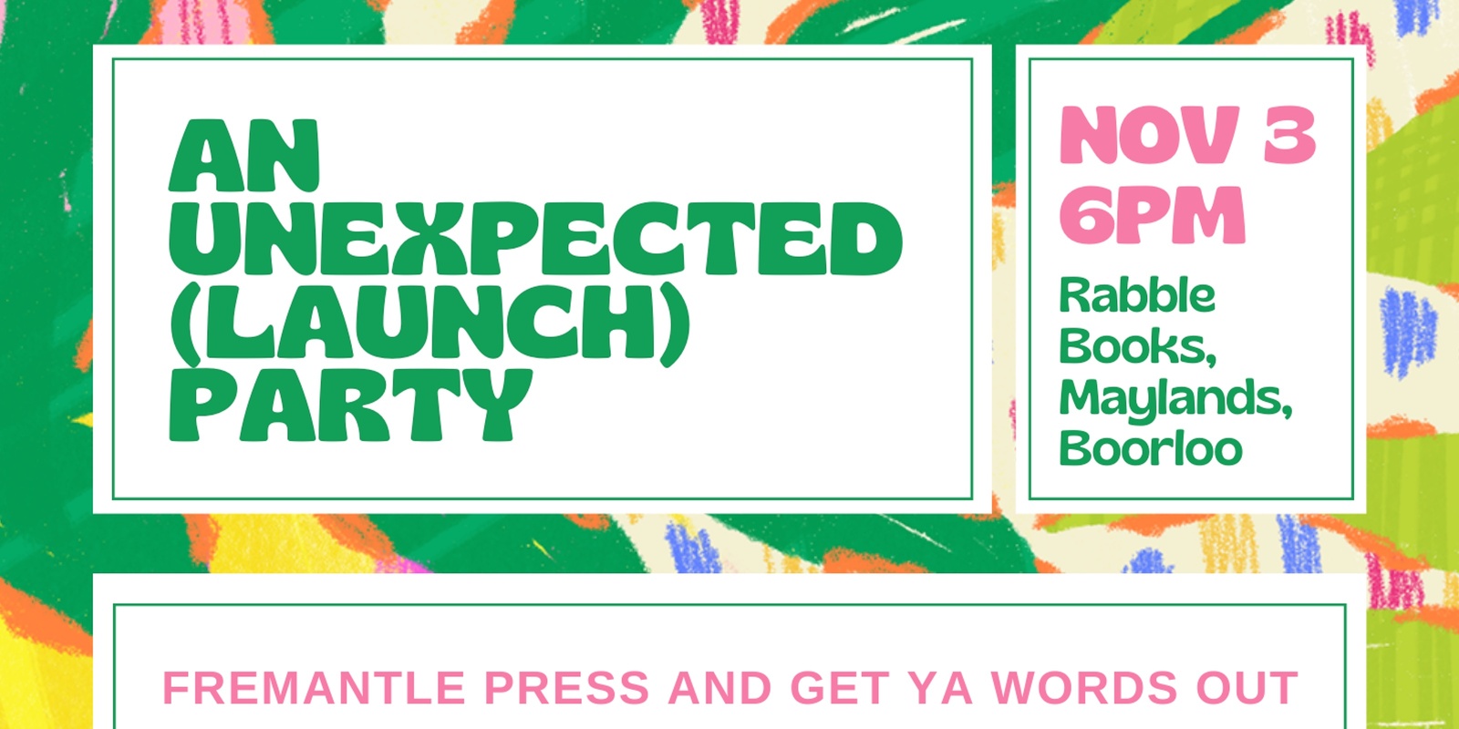 Banner image for An Unexpected (Launch) Party!
