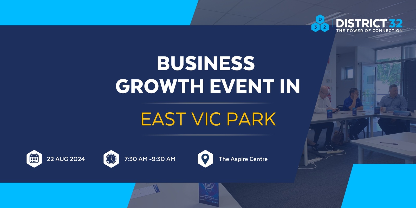 Banner image for District32 Business Networking Perth – East Vic Park Circle- Thu 22 Aug