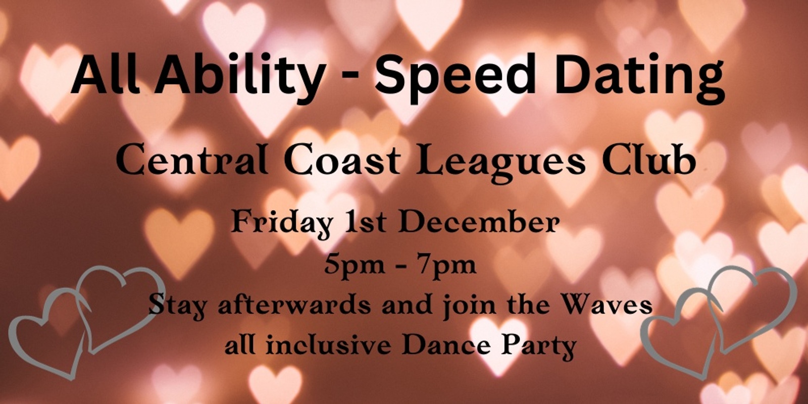 Banner image for All Ability Disability - Speed Dating Afternoon