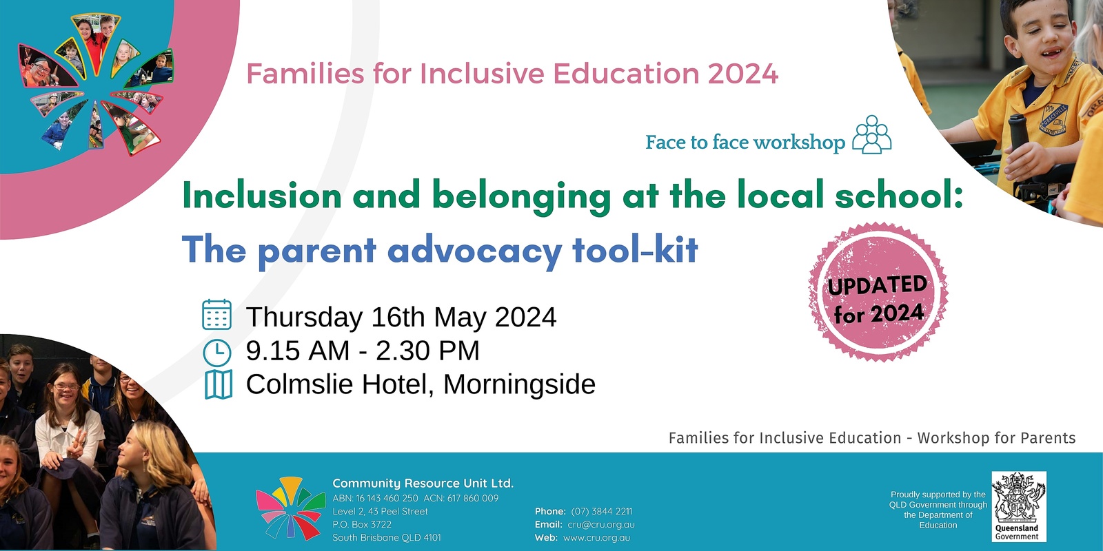 Banner image for Inclusion and belonging at the local school - The parent advocacy toolkit: Morningside