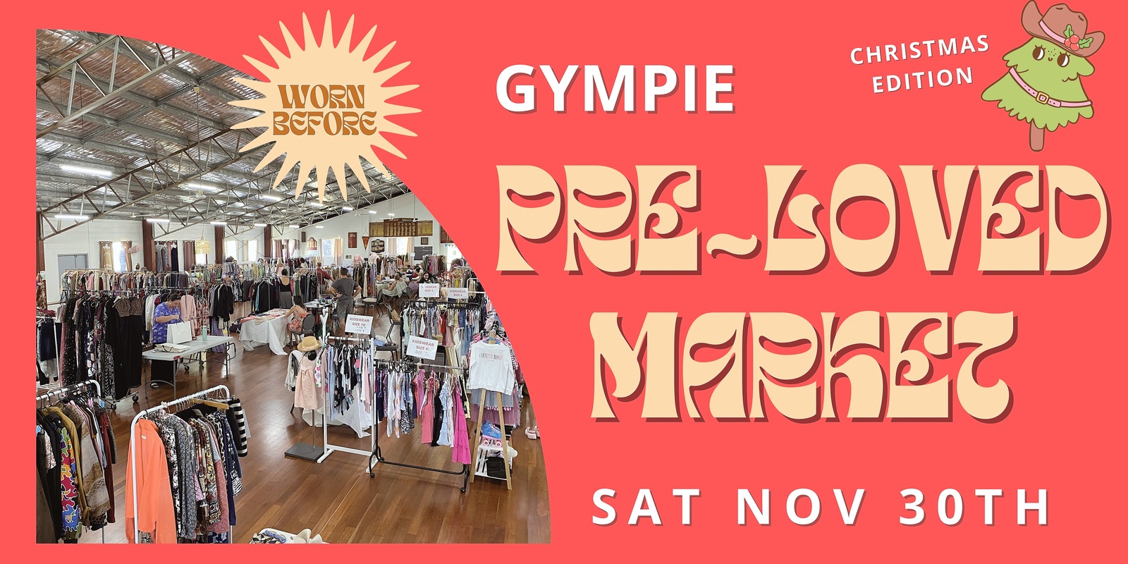 Banner image for Gympie Pre-loved Clothing + Rummage Market November 