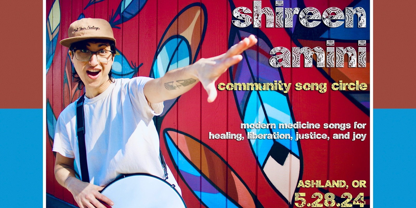 Banner image for Shireen Amini: Community Song Circle @ Ashland, OR
