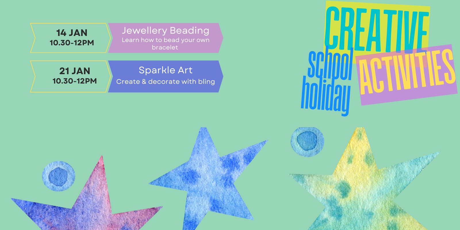 Banner image for Creative School Holiday Activities