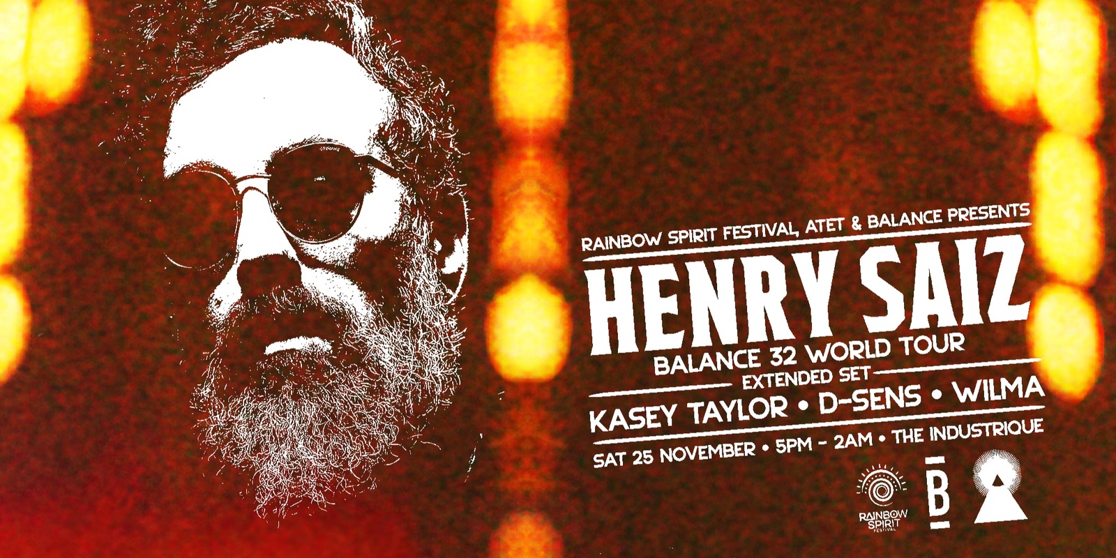 Banner image for Henry Saiz (extended set), Kasey Taylor, Wilma & D-Sens