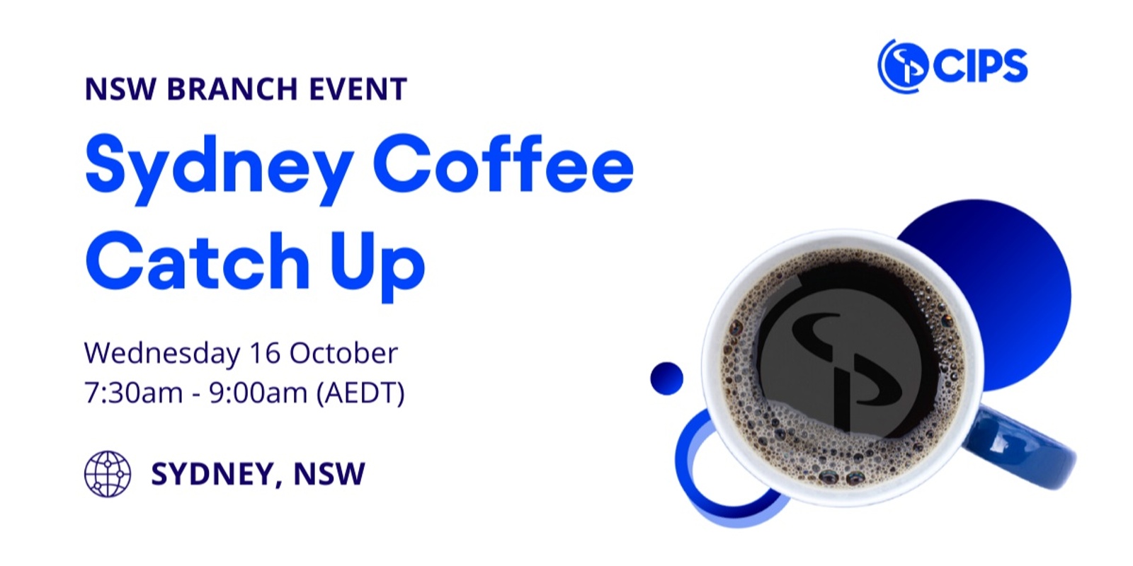 Banner image for NSW Branch - Sydney Coffee Catch Up