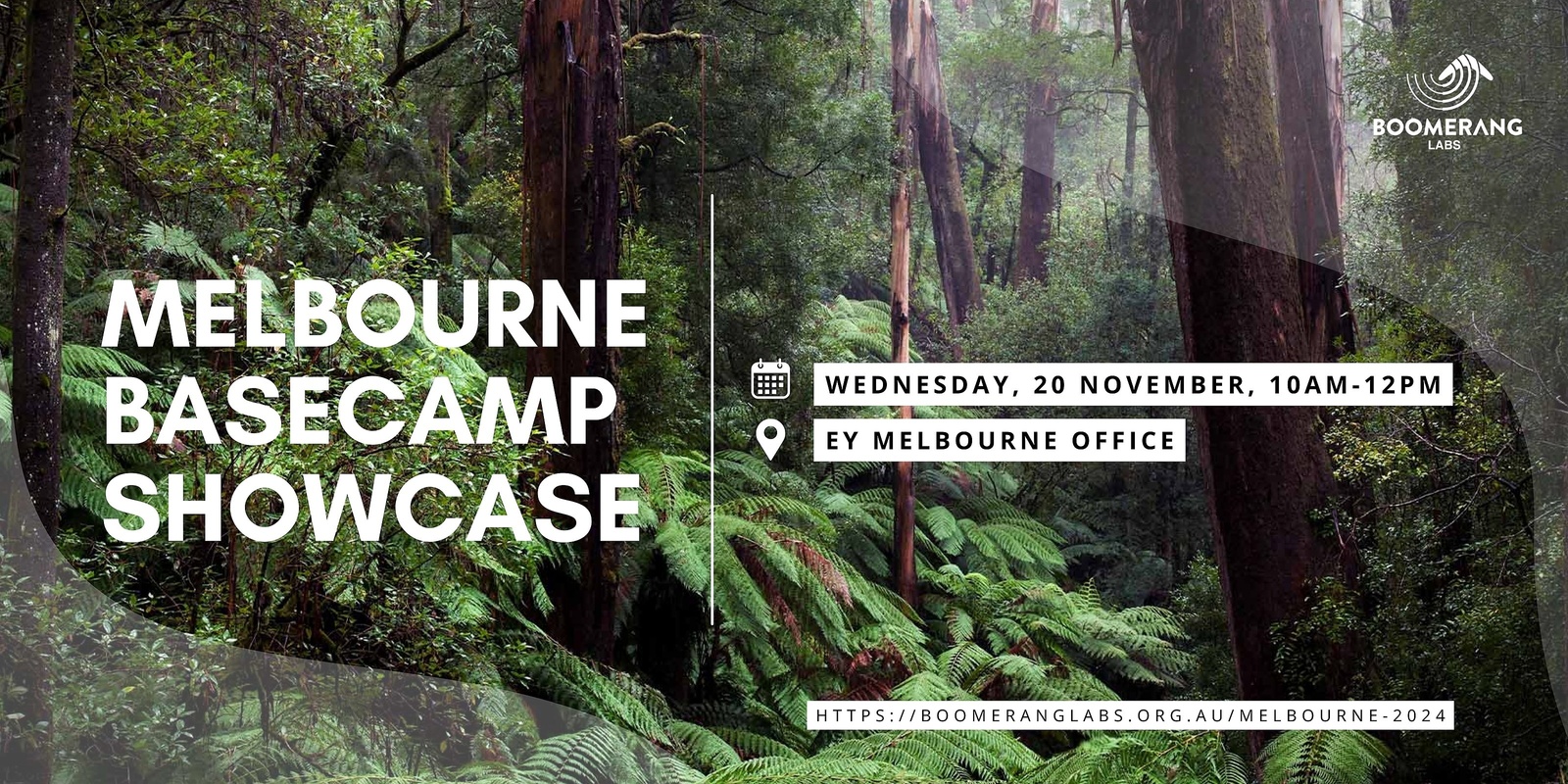 Banner image for Boomerang Labs Melbourne Basecamp 2024 Showcase Event