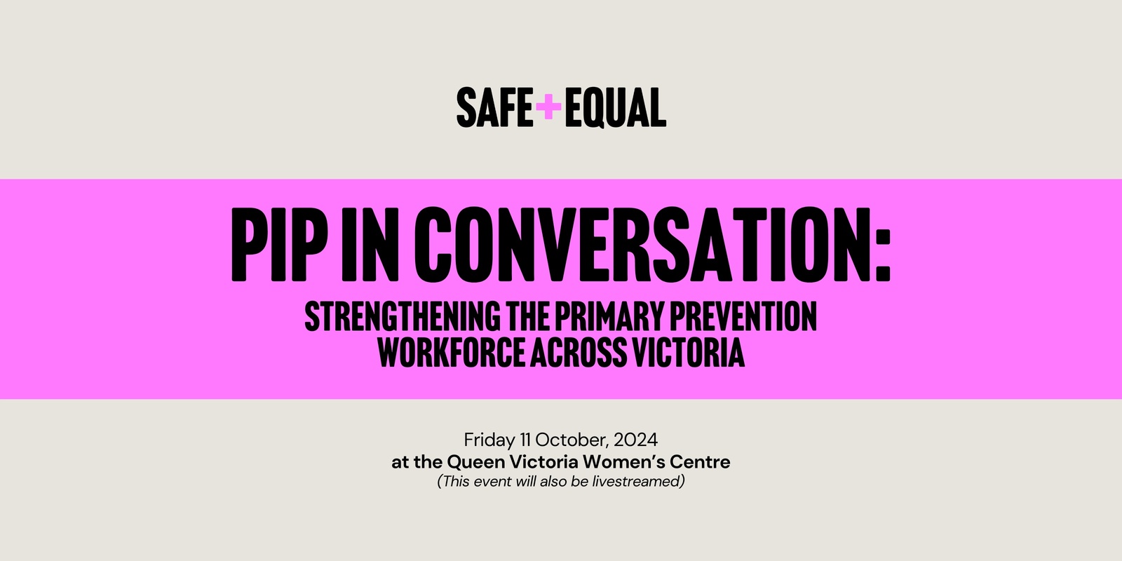 Banner image for PiP in Conversation: Strengthening the Primary Prevention Workforce across Victoria