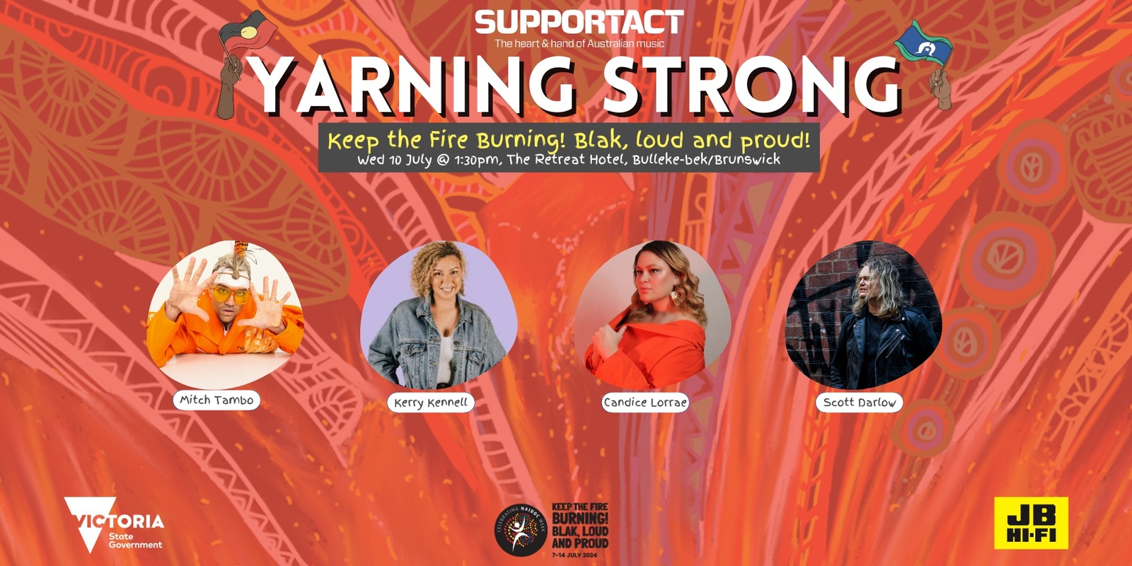 Banner image for Yarning Strong - NAIDOC Week - Keep the Fire Burning! Blak, Loud and Proud!