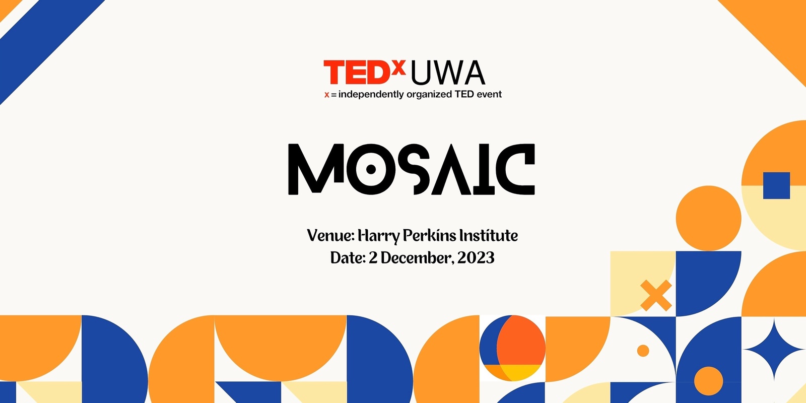 Banner image for TEDxUWA: Mosaic